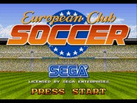 une photo d'Ã©cran de European Club Soccer sur Sega Megadrive